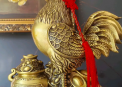 黄铜公鸡摆件