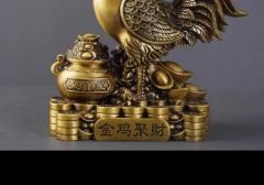 黄铜公鸡摆件